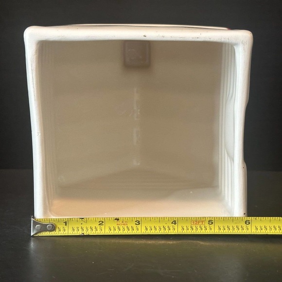 Rae Dunn "Cozy Cabin" Ceramic Log Cabin Burgundy Winter Christmas Chimney NEW - Picture 3 of 8